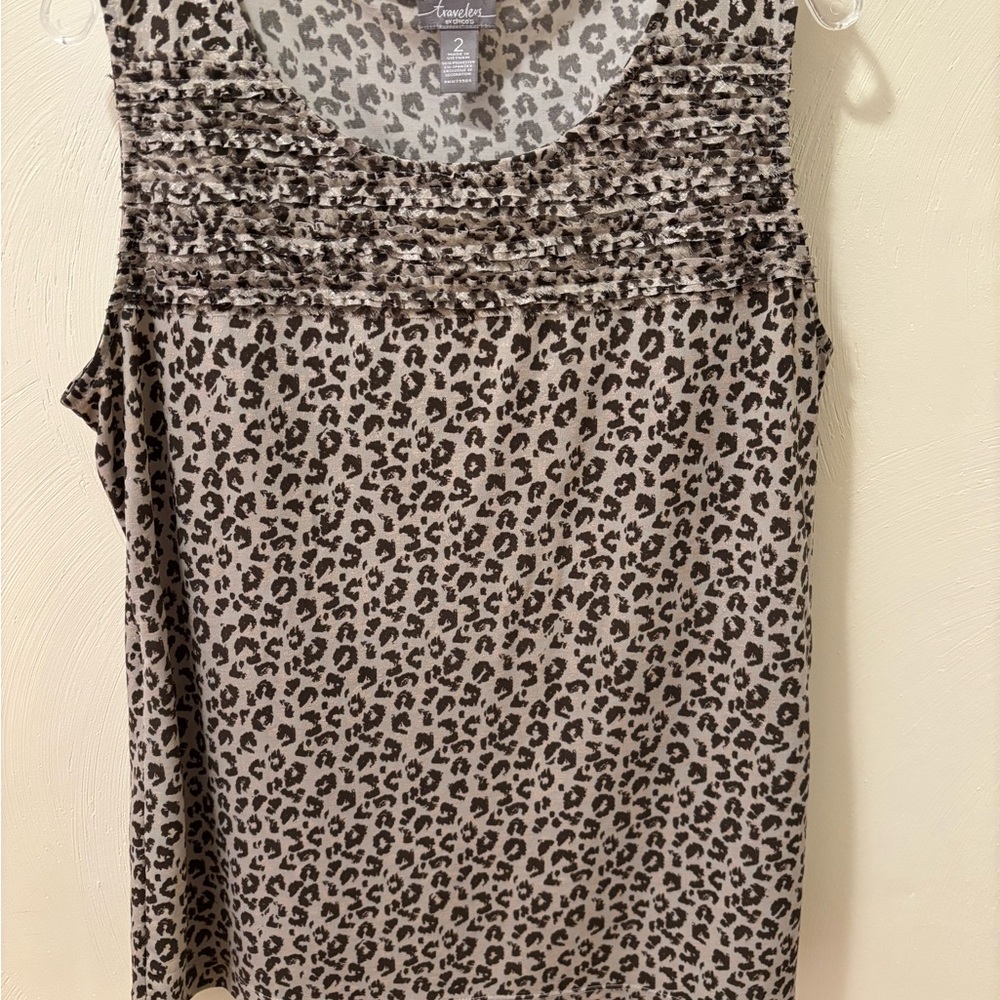 Chico's Animal Print Tank Top